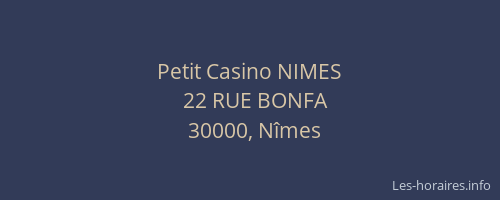 Petit Casino NIMES