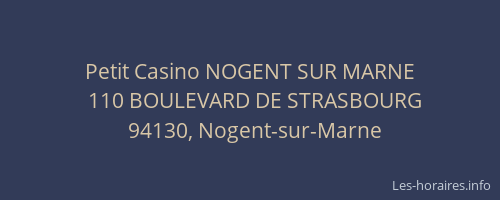 Petit Casino NOGENT SUR MARNE