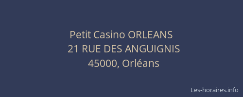 Petit Casino ORLEANS
