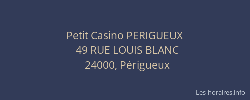 Petit Casino PERIGUEUX