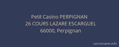 Petit Casino PERPIGNAN