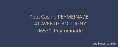 Petit Casino PEYMEINADE
