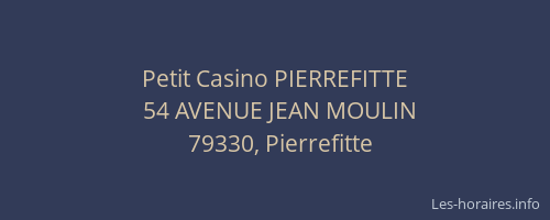 Petit Casino PIERREFITTE