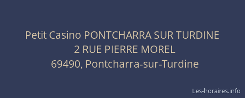 Petit Casino PONTCHARRA SUR TURDINE