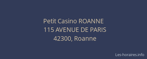 Petit Casino ROANNE