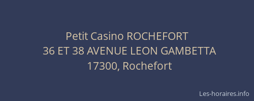 Petit Casino ROCHEFORT
