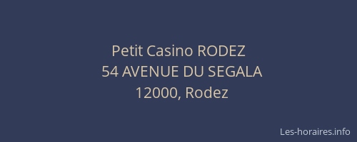 Petit Casino RODEZ