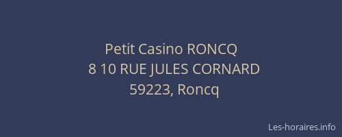 Petit Casino RONCQ