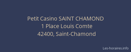 Petit Casino SAINT CHAMOND