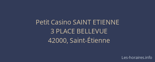 Petit Casino SAINT ETIENNE