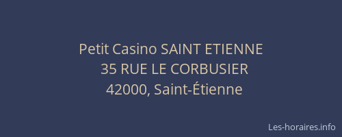 Petit Casino SAINT ETIENNE