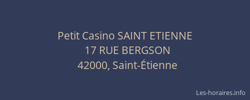 Petit Casino SAINT ETIENNE