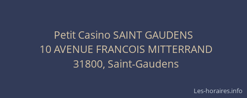 Petit Casino SAINT GAUDENS