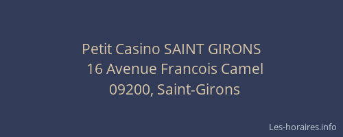 Petit Casino SAINT GIRONS
