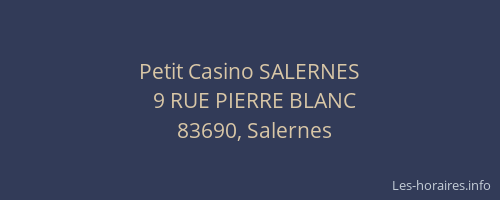 Petit Casino SALERNES