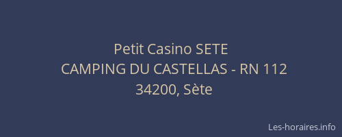 Petit Casino SETE