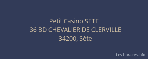 Petit Casino SETE