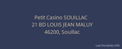 Petit Casino SOUILLAC