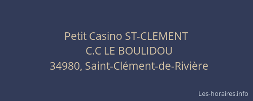 Petit Casino ST-CLEMENT
