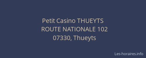 Petit Casino THUEYTS