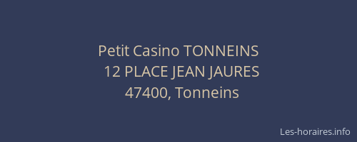 Petit Casino TONNEINS