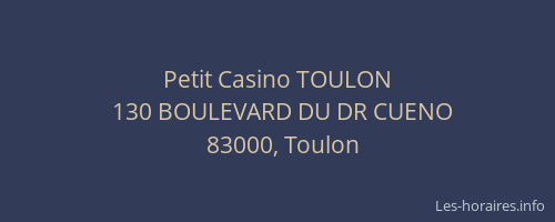 Petit Casino TOULON