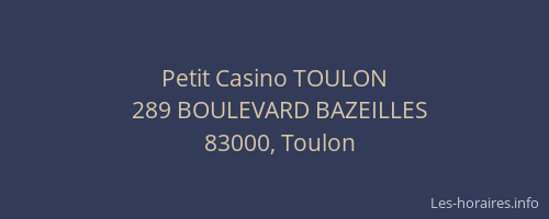 Petit Casino TOULON