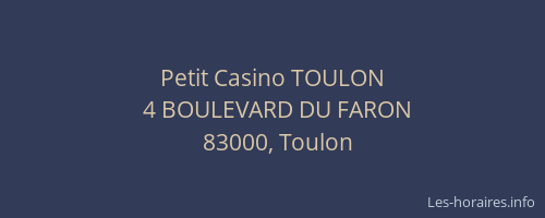 Petit Casino TOULON