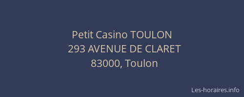 Petit Casino TOULON