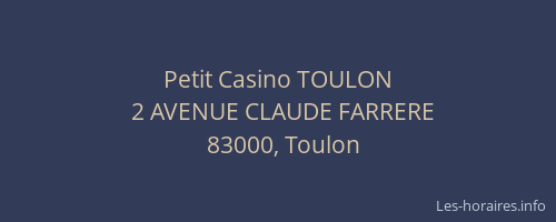 Petit Casino TOULON