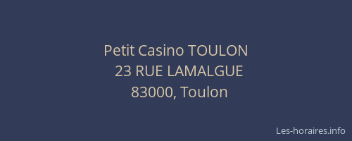 Petit Casino TOULON