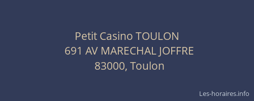 Petit Casino TOULON