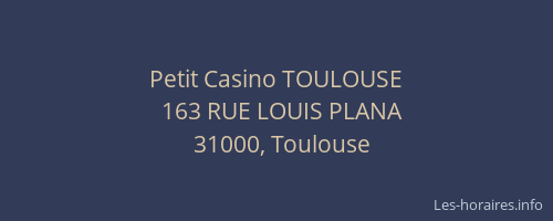 Petit Casino TOULOUSE