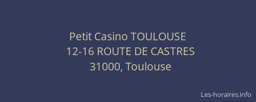 Petit Casino TOULOUSE
