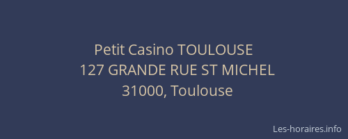 Petit Casino TOULOUSE