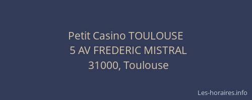 Petit Casino TOULOUSE