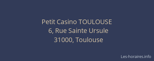 Petit Casino TOULOUSE