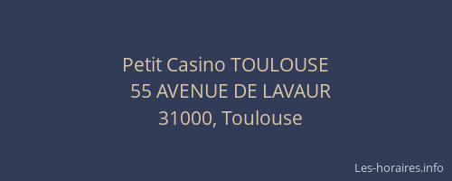 Petit Casino TOULOUSE