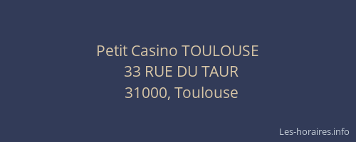 Petit Casino TOULOUSE