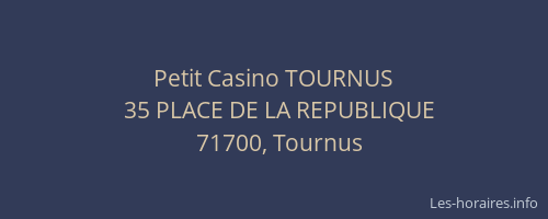 Petit Casino TOURNUS