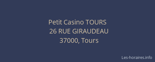 Petit Casino TOURS