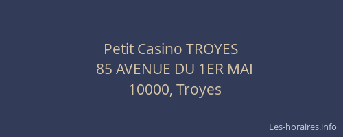 Petit Casino TROYES