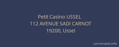 Petit Casino USSEL