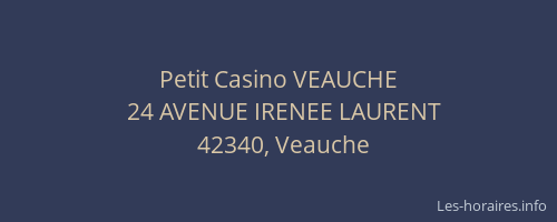 Petit Casino VEAUCHE