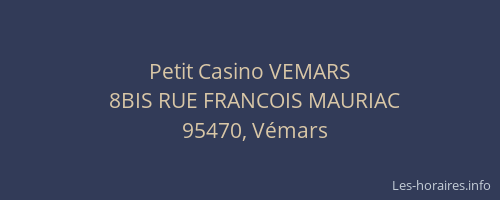 Petit Casino VEMARS