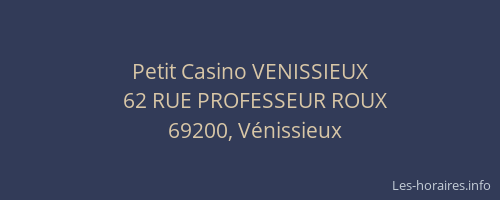Petit Casino VENISSIEUX