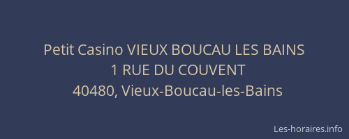 Petit Casino VIEUX BOUCAU LES BAINS
