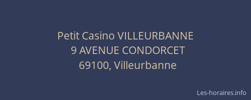 Petit Casino VILLEURBANNE