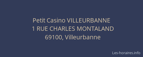 Petit Casino VILLEURBANNE