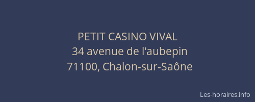 PETIT CASINO VIVAL